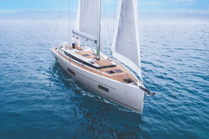 Bavaria C42 sailing yacht near Athens