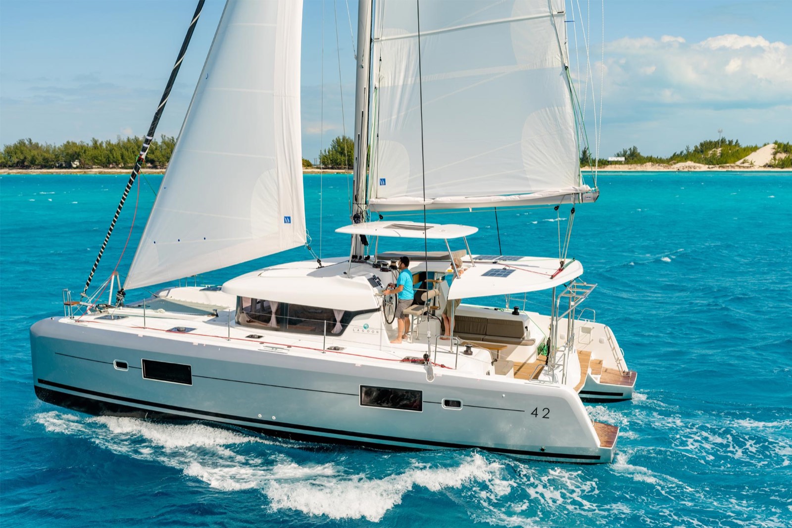 Dufour 470 moored at Göcek, Türkiye